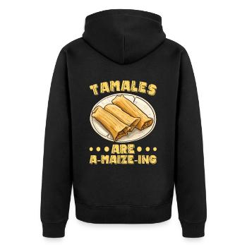 Tamale Cuisine mexicaine Tamale Lover - Veste à capuche bio Premium Unisexe - noir - Dos - Nico (187cm)