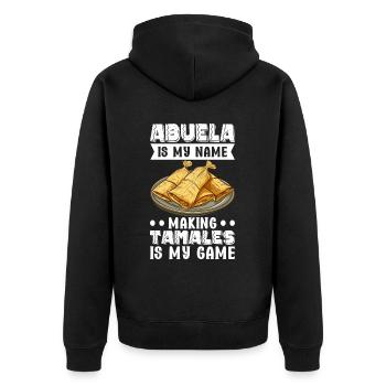 Tamale Cuisine mexicaine Tamale Lover - Veste à capuche bio Premium Unisexe - noir - Dos - Nico (187cm)