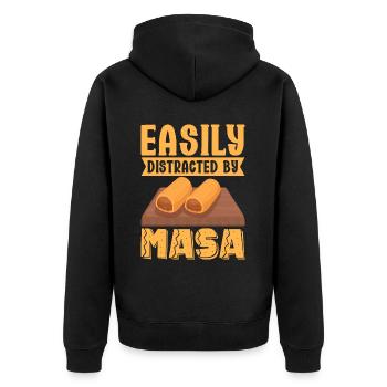 Tamale Cuisine mexicaine Tamale Lover - Veste à capuche bio Premium Unisexe - noir - Dos - Nico (187cm)