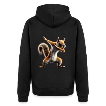 Drôle Dabbing Écureuil Amoureux des animaux Animaux - Veste à capuche bio Premium Unisexe - noir - Dos - Nico (187cm)