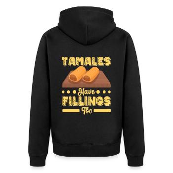 Tamale Cuisine mexicaine Tamale Lover - Veste à capuche bio Premium Unisexe - noir - Dos - Nico (187cm)
