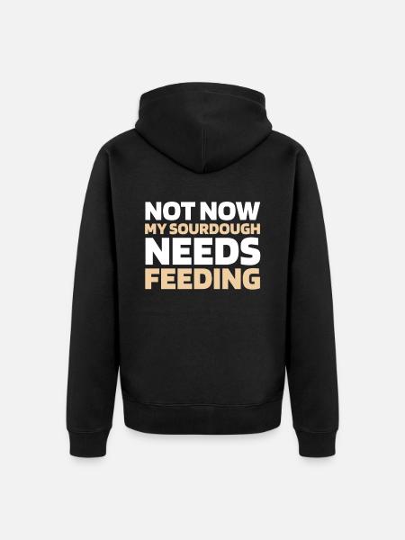 Sourdough bread - Unisex Premium Organic Zip Hoodie - black