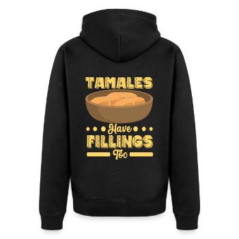 Tamale Cuisine mexicaine Tamale Lover - Veste à capuche bio Premium Unisexe - noir - Dos - Nico (187cm)