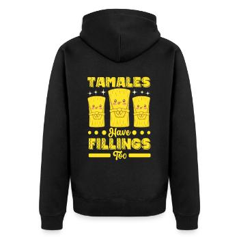 Tamale Cuisine mexicaine Tamale Lover - Veste à capuche bio Premium Unisexe - noir - Dos - Nico (187cm)