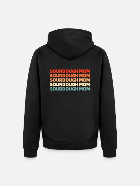 Sourdough bread - Unisex Premium Organic Zip Hoodie - black