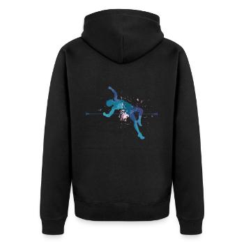 Athlétisme Jeux d’athlétisme - Veste à capuche bio Premium Unisexe - noir - Dos - Nico (187cm)