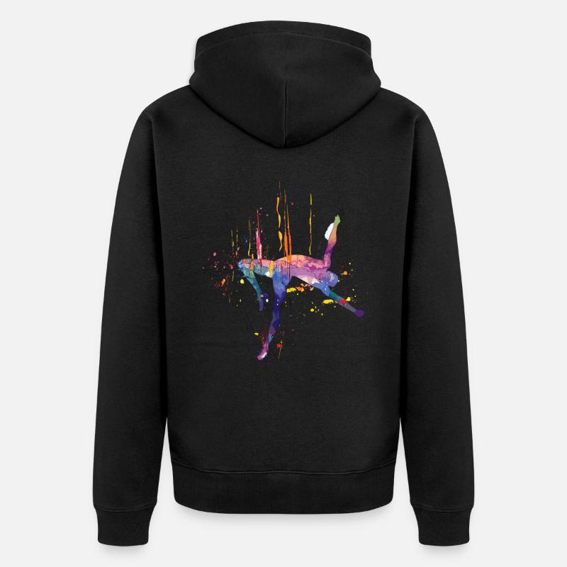 Athlétisme Jeux d’athlétisme - Veste à capuche bio Premium Unisexe - noir