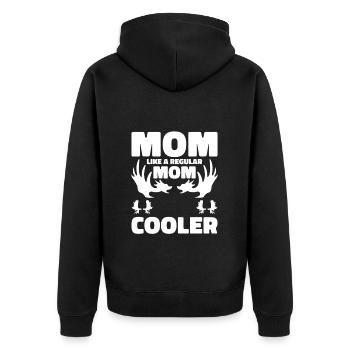Antler Hunting Antler Hunter Hunting Hunting Trophy - Unisex Premium Organic Zip Hoodie - black - Back - Nico (187cm)