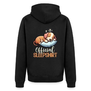 Chemise de nuit officielle Teckel Chien teckel - Veste à capuche bio Premium Unisexe - noir - Dos - Nico (187cm)