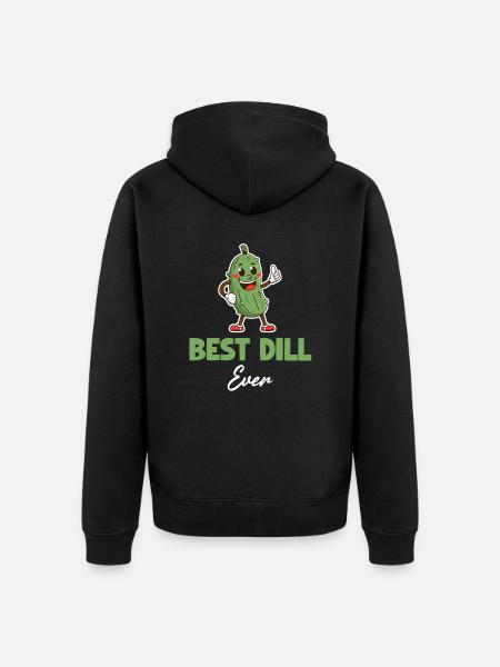 Best dill ever, pickled, - Unisex Premium Organic Zip Hoodie - black