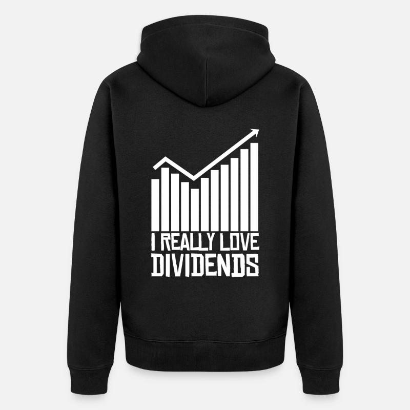 Capitalisme Trader Actions Bourse - Veste à capuche bio Premium Unisexe - noir