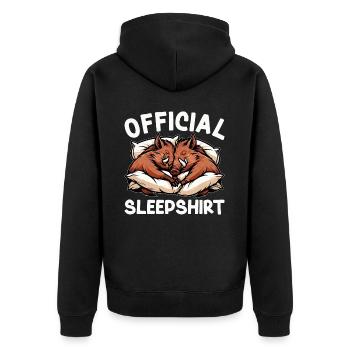 Chemise de nuit officielle Funny Wild Boar - Veste à capuche bio Premium Unisexe - noir - Dos - Nico (187cm)