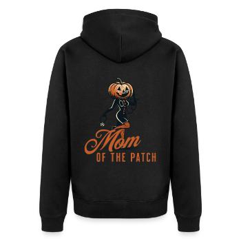 Mère Du Champ De Citrouille Drôle Disant Halloween - Veste à capuche bio Premium Unisexe - noir - Dos - Nico (187cm)
