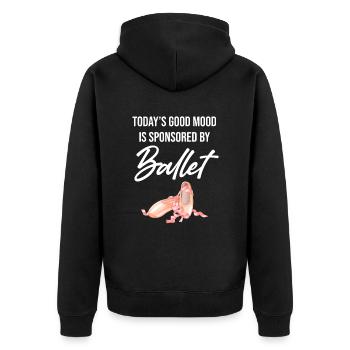 Today’s Good Mood est commandité par Ballet - Veste à capuche bio Premium Unisexe - noir - Dos - Nico (187cm)