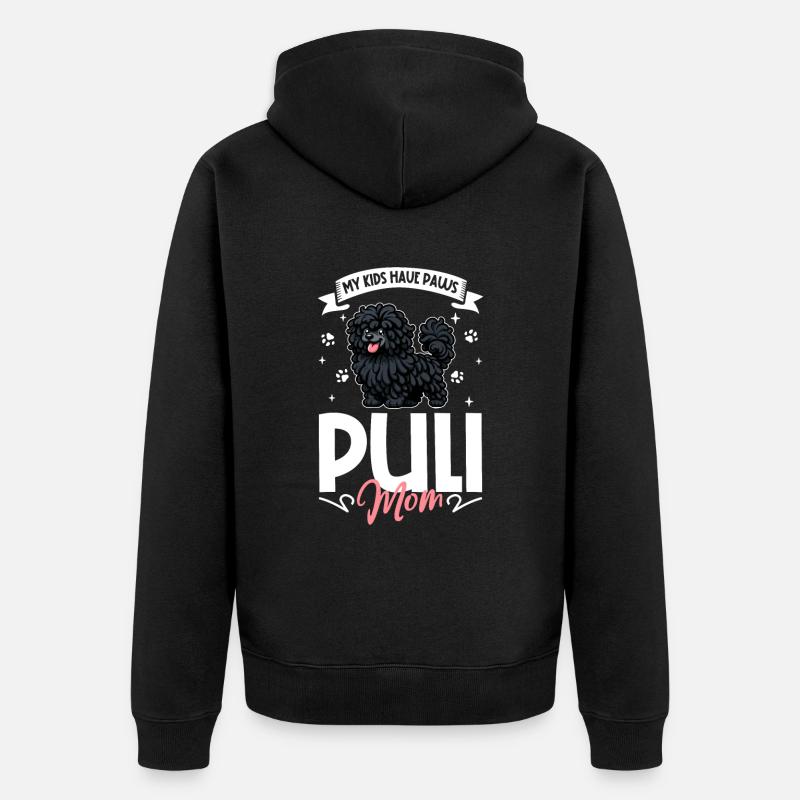 Puli Mama - Veste à capuche bio Premium Unisexe - noir