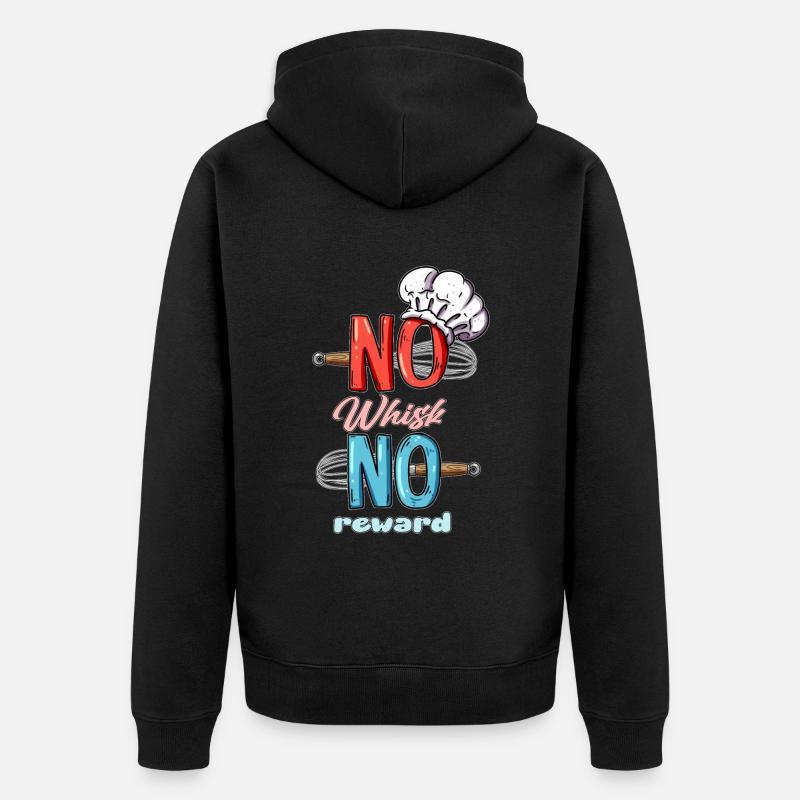 Bäckerei backen Hobbybäcker Beruf Freizeitbäcker - Unisex Premium Bio Zip Hoodie - Schwarz