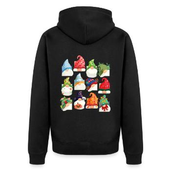 Espèce de gnome Gnome de jardin - Veste à capuche bio Premium Unisexe - noir - Dos - Nico (187cm)