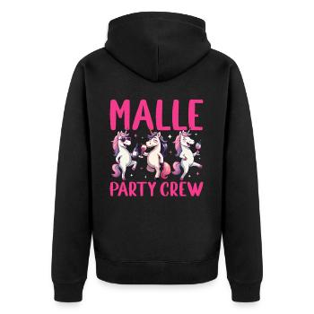 Malle Party Crew - Veste à capuche bio Premium Unisexe - noir - Dos - Nico (187cm)