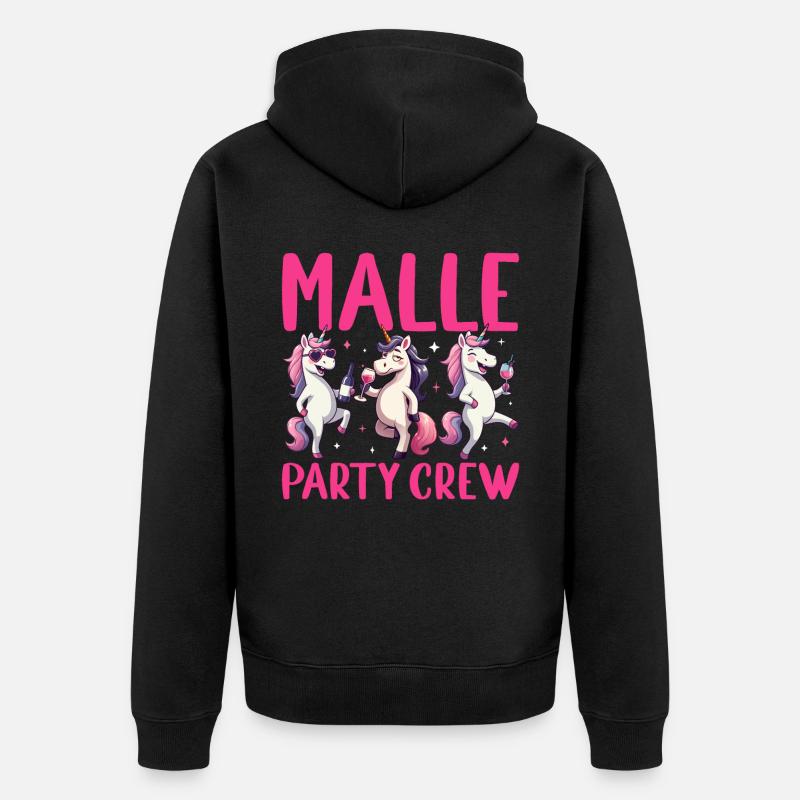 Malle Party Crew - Veste à capuche bio Premium Unisexe - noir