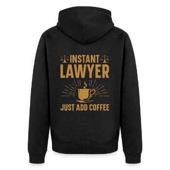 Avocat Avocat Tribunal Procureur de la République - Veste à capuche bio Premium Unisexe - noir - Dos - Nico (187cm)