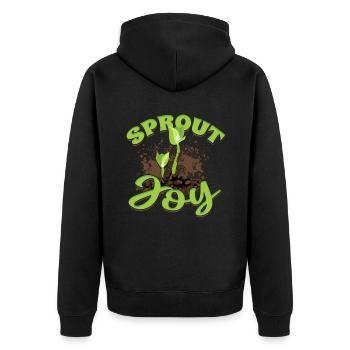 Plantes Collectionneur de plantes Support de plantes Joy - Veste à capuche bio Premium Unisexe - noir - Dos - Nico (187cm)