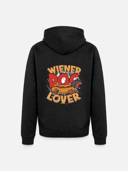 Tax, strävhårig tax, wienerhundälskare - Ekologisk premiumluvjack unisex - svart