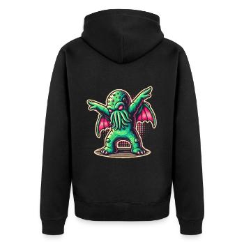 Drôle de danse Cthulhu - Veste à capuche bio Premium Unisexe - noir - Dos - Nico (187cm)