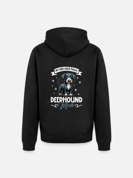 Maman Deerhound - Veste à capuche bio Premium Unisexe - noir