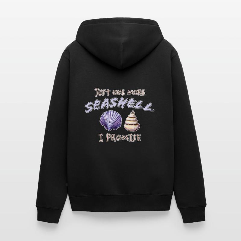 Seashells Beach Shells Shell Collector Gift Unisex Premium Organic Zip Hoodie