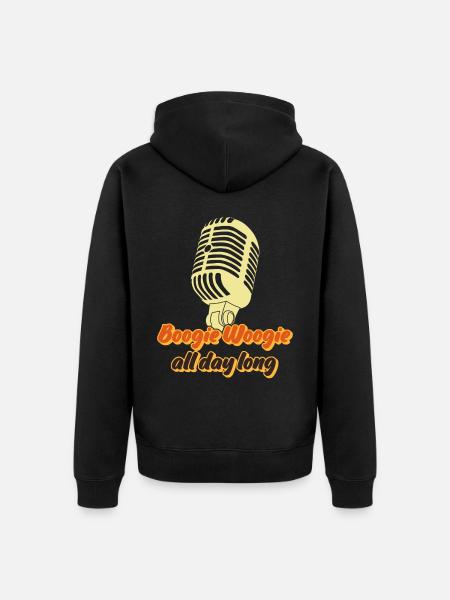 Boogie Woogie Dancing Swing - Unisex Premium Organic Zip Hoodie - black