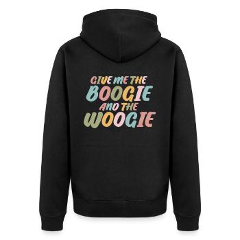 Boogie Woogie Danseur rétro Danse swing - Veste à capuche bio Premium Unisexe - noir - Dos - Nico (187cm)