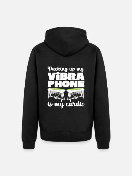 Vibraphon, vibraphonist - Unisex Premium Organic Zip Hoodie - black