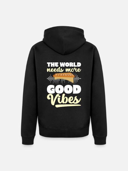 Vibraphon Vibraphonist - Unisex Premium Bio Zip Hoodie - Schwarz