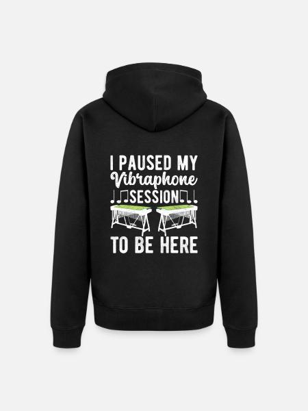 Vibraphon, vibraphonist - Unisex Premium Organic Zip Hoodie - black