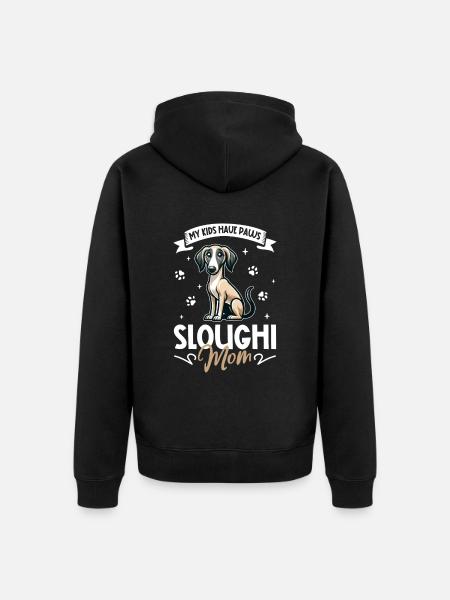 Sloughi Mama - Unisex Premium Organic Zip Hoodie - black