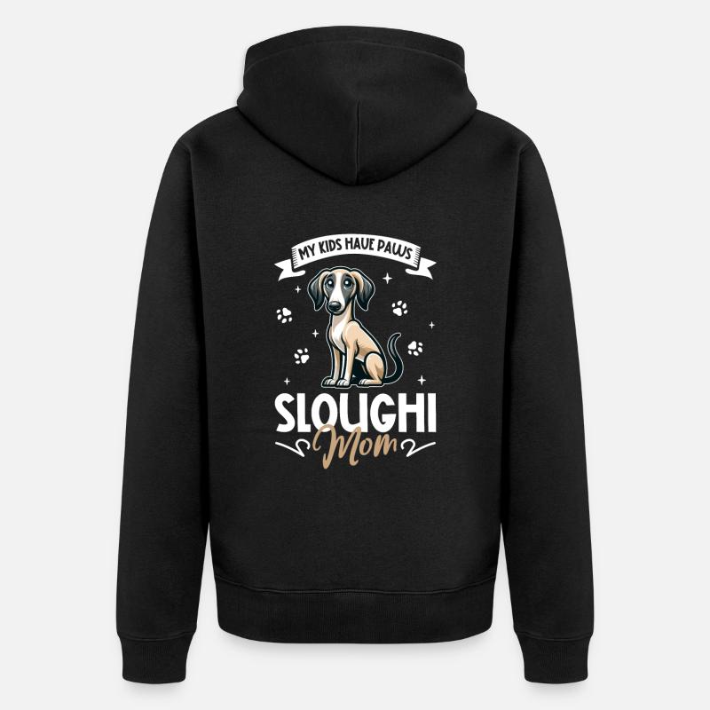 Sloughi Mama - Veste à capuche bio Premium Unisexe - noir