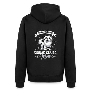Slovensky cuvac maman - Veste à capuche bio Premium Unisexe - noir - Dos - Nico (187cm)