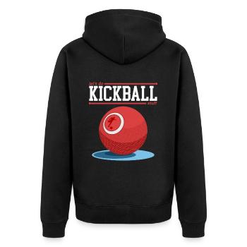 Kickball Kickballer Kickball Player Cadeau - Veste à capuche bio Premium Unisexe - noir - Dos - Nico (187cm)