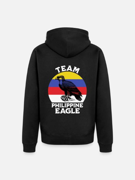 Monkey Eagle Sayings - Unisex Premium Organic Zip Hoodie - black