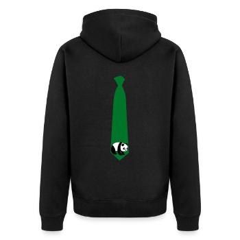 Cravate Panda avec Panda Bear - Veste à capuche bio Premium Unisexe - noir - Dos - Nico (187cm)