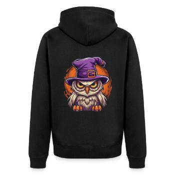 Costume de sorcière d’Halloween Balai de sorcière - Veste à capuche bio Premium Unisexe - noir - Dos - Nico (187cm)