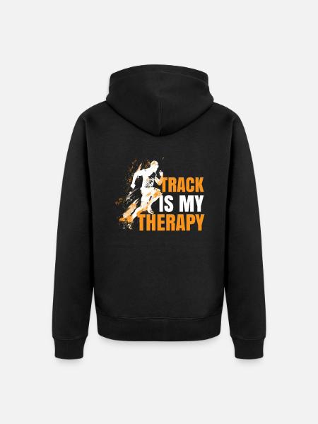 Leichtathletik Leichtathletikspiele - Unisex Premium Bio Zip Hoodie - Schwarz