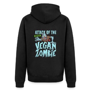 Zombie Zombie Chasseur de Zombie Apocalypse Cadeau - Veste à capuche bio Premium Unisexe - noir - Dos - Nico (187cm)