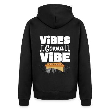 Vibraphon, vibraphoniste - Veste à capuche bio Premium Unisexe - noir - Dos - Nico (187cm)