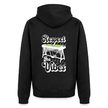 Vibraphon, vibraphoniste - Veste à capuche bio Premium Unisexe - noir - Dos - Nico (187cm)