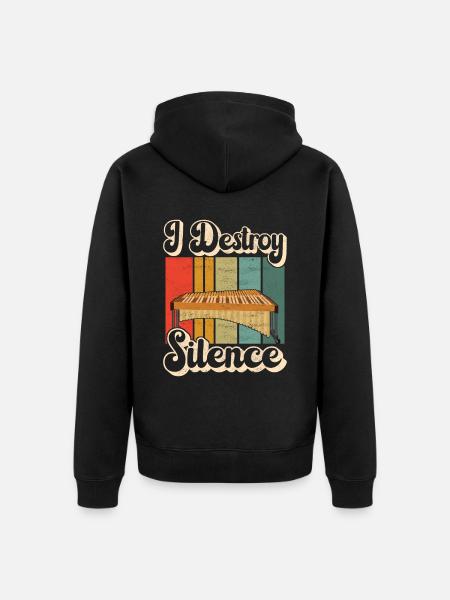 Vibraphon, vibraphonist - Unisex Premium Organic Zip Hoodie - black
