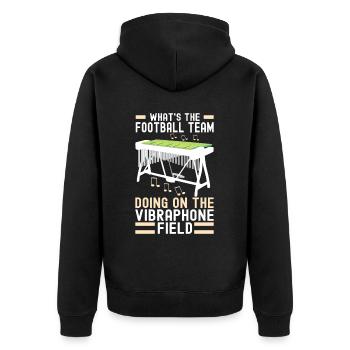 Vibraphon, vibraphoniste - Veste à capuche bio Premium Unisexe - noir - Dos - Nico (187cm)
