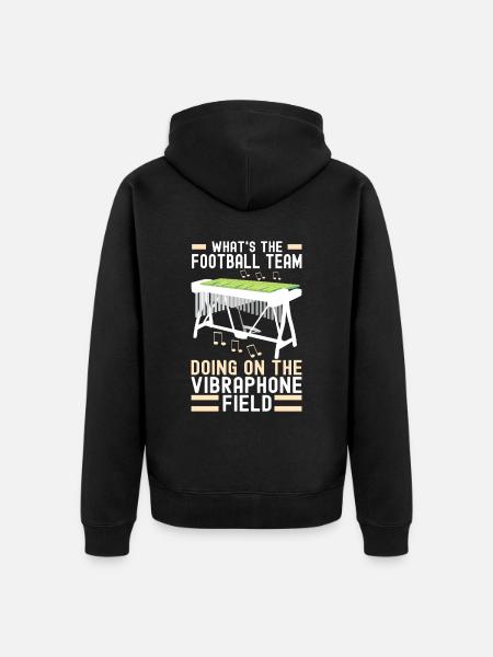 Vibraphon Vibraphonist - Unisex Premium Bio Zip Hoodie - Schwarz