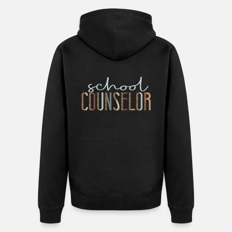 Conseiller scolaire Guépard léopard - Veste à capuche bio Premium Unisexe - noir