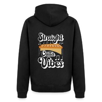 Vibraphon, vibraphoniste - Veste à capuche bio Premium Unisexe - noir - Dos - Nico (187cm)